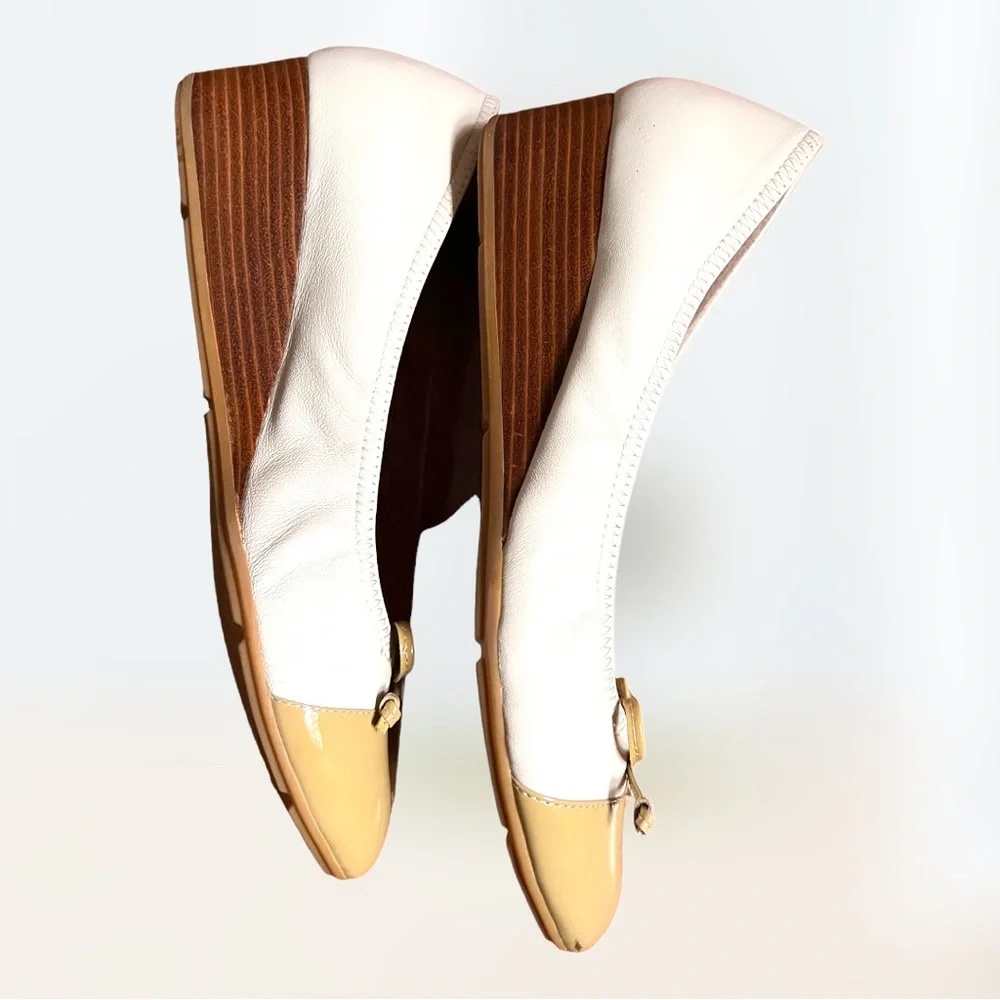 Wittner Leather Ashes Round Toe Slip On With  Bow ,Wedge Sole size 40 AU 9.5 - Picture 5 of 10